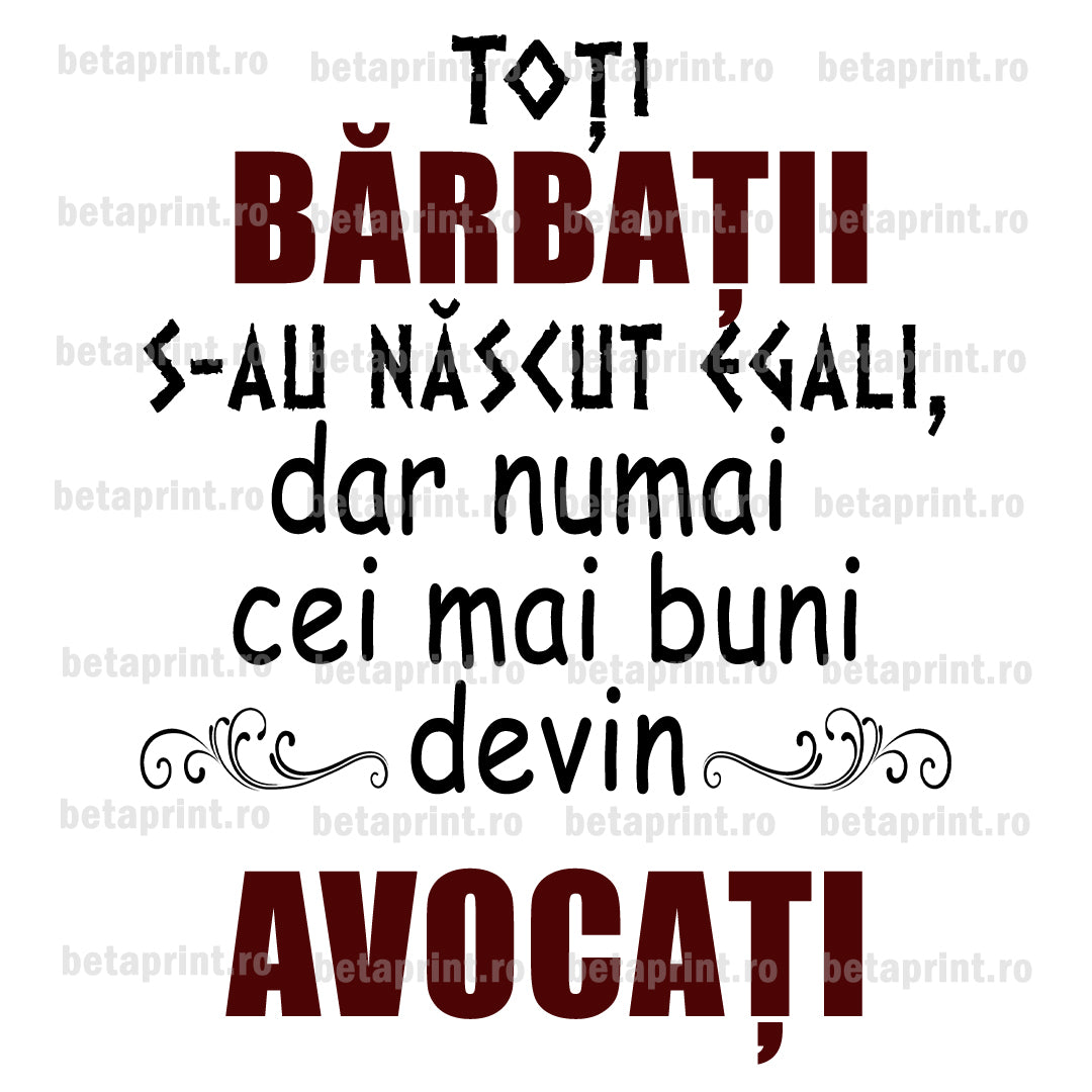Grafică cu mesaj: AVOCATI – PNG pentru Produse Personalizate