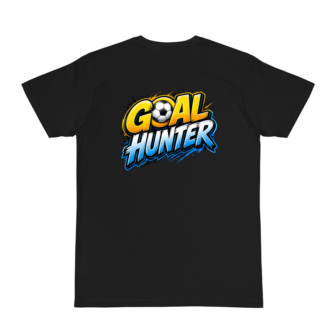 Tricou personalizat cu mesaj:"Goal Hunter", model fotbal, bumbac 100%