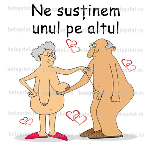 Grafică cu mesaj: Ne susținem reciproc – PNG pentru Produse Personalizate