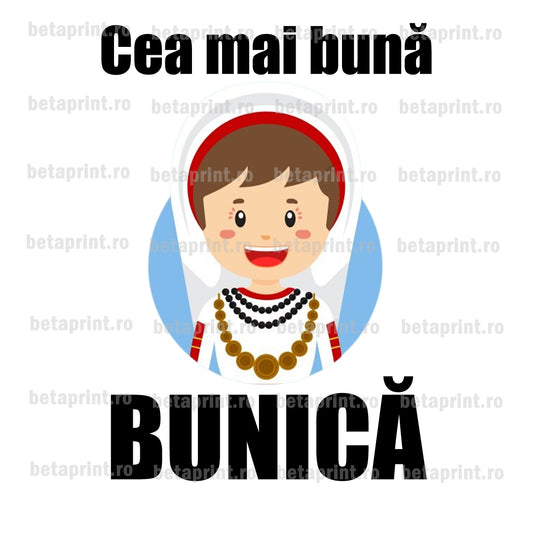 Grafică cu mesaj: Cea mai bună bunică– PNG pentru Produse Personalizate