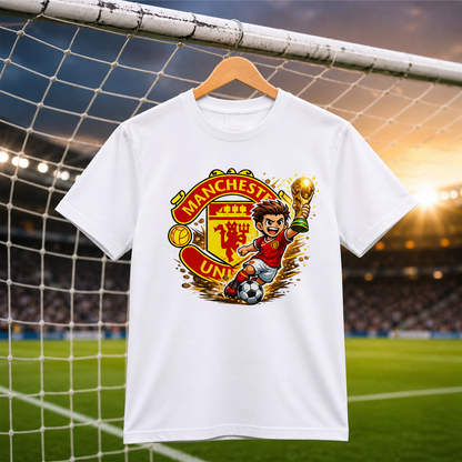 Tricou personalizat cu mesaj:"Manchester united", bumbac 100%