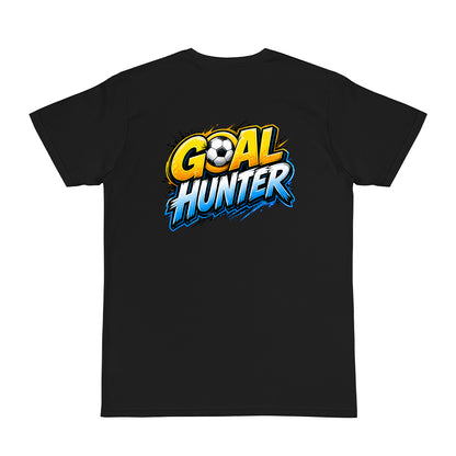 Tricou personalizat cu mesaj:"Goal Hunter", model fotbal, bumbac 100%