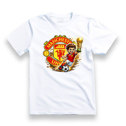 Tricou personalizat cu mesaj:"Manchester united", bumbac 100%