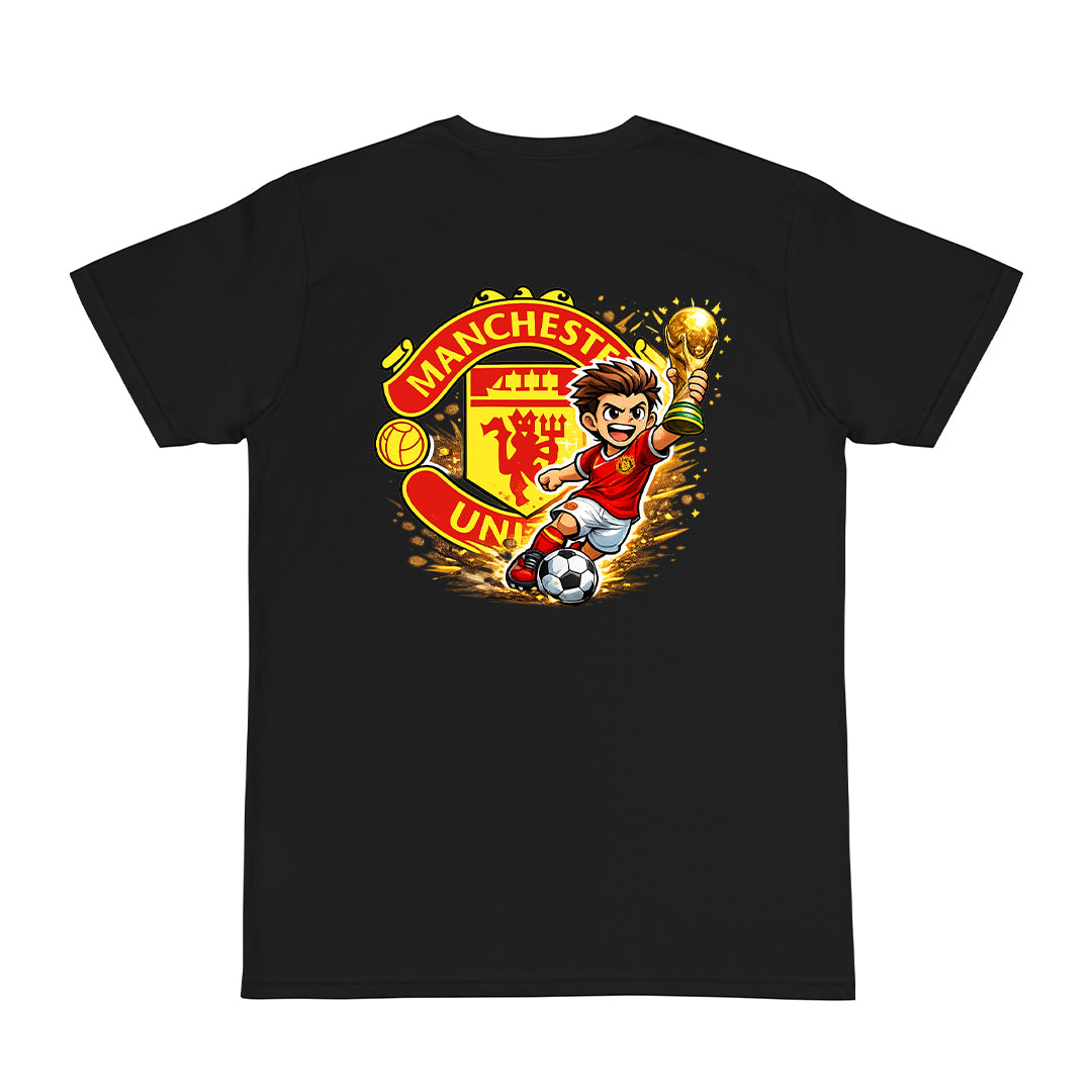 Tricou personalizat cu mesaj:"Manchester united", bumbac 100%