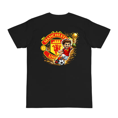 Tricou personalizat cu mesaj:"Manchester united", bumbac 100%